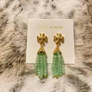 Tory Burch Logo Tassel Earrings